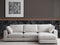 Canapé Julia Modulable - tissu chenille - 3 Places + 1 Pouf