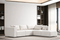 Canapé Modulable 4+1 Pouf en Velours Blanc Anti-Tâche – Design Contemporain & Confort Luxueux
