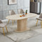 Table à Manger Léa – Effet Travertin – 150 cm ou 180 cm