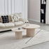 Table Basse Duo Gigogne Pila – Céramique Effet Travertin