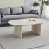 Table Basse Joséphine – Effet Travertin – Plateau Céramique Anti-Rayure – 120x70x45 cm
