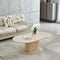 Table Basse Léa – Effet Travertin – 130 cm